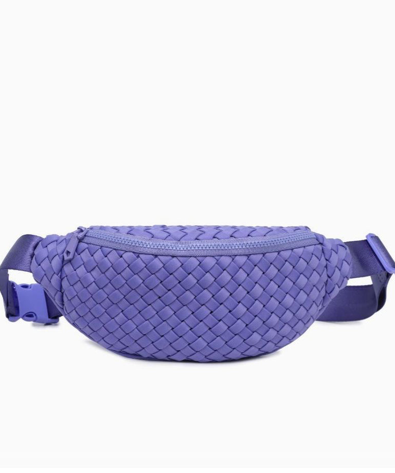 Aim High Neoprene Belt Bag - Periwinkle