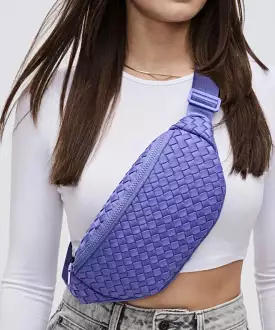 Aim High Neoprene Belt Bag - Periwinkle