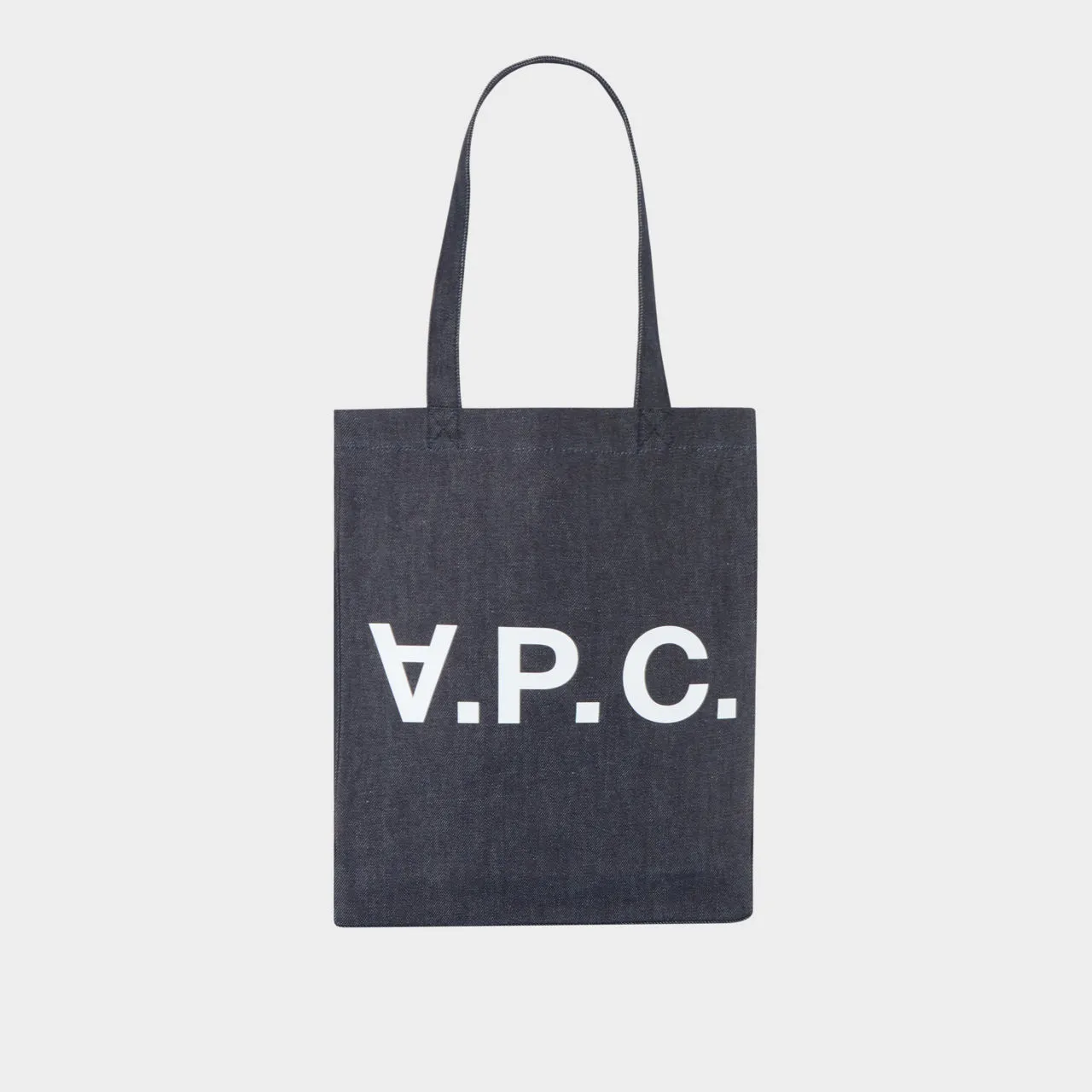 A.P.C. Laure Logo Tote Bag - Indigo