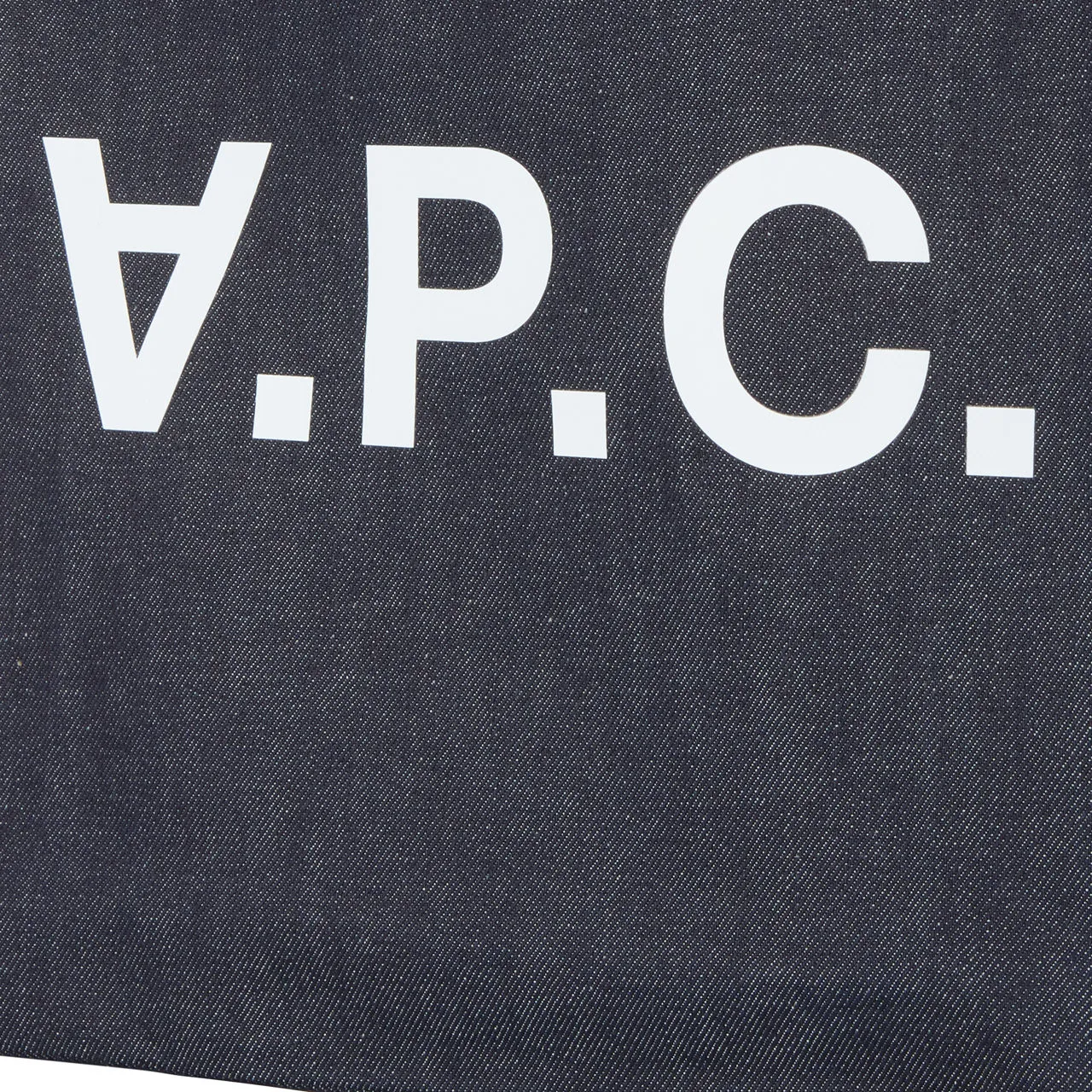 A.P.C. Laure Logo Tote Bag - Indigo