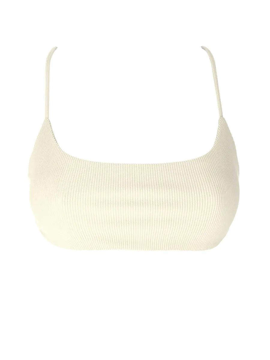 ARUN top - Ribbed Ivory