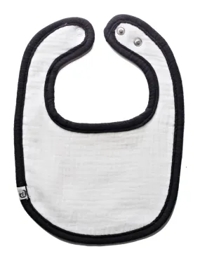 BCP X Lil Legs Baby Bibs- White/Black