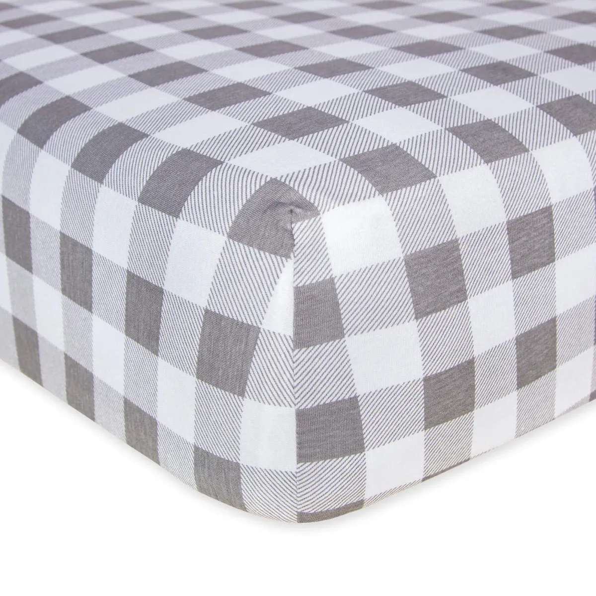 Buffalo Check Organic Cotton Fitted Crib Sheet