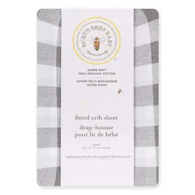 Buffalo Check Organic Cotton Fitted Crib Sheet