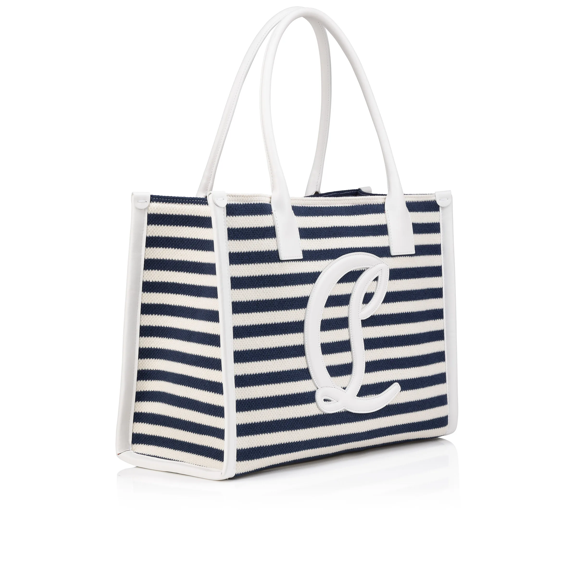 By My Side large Tote bag - Malha printed fabric - Blue