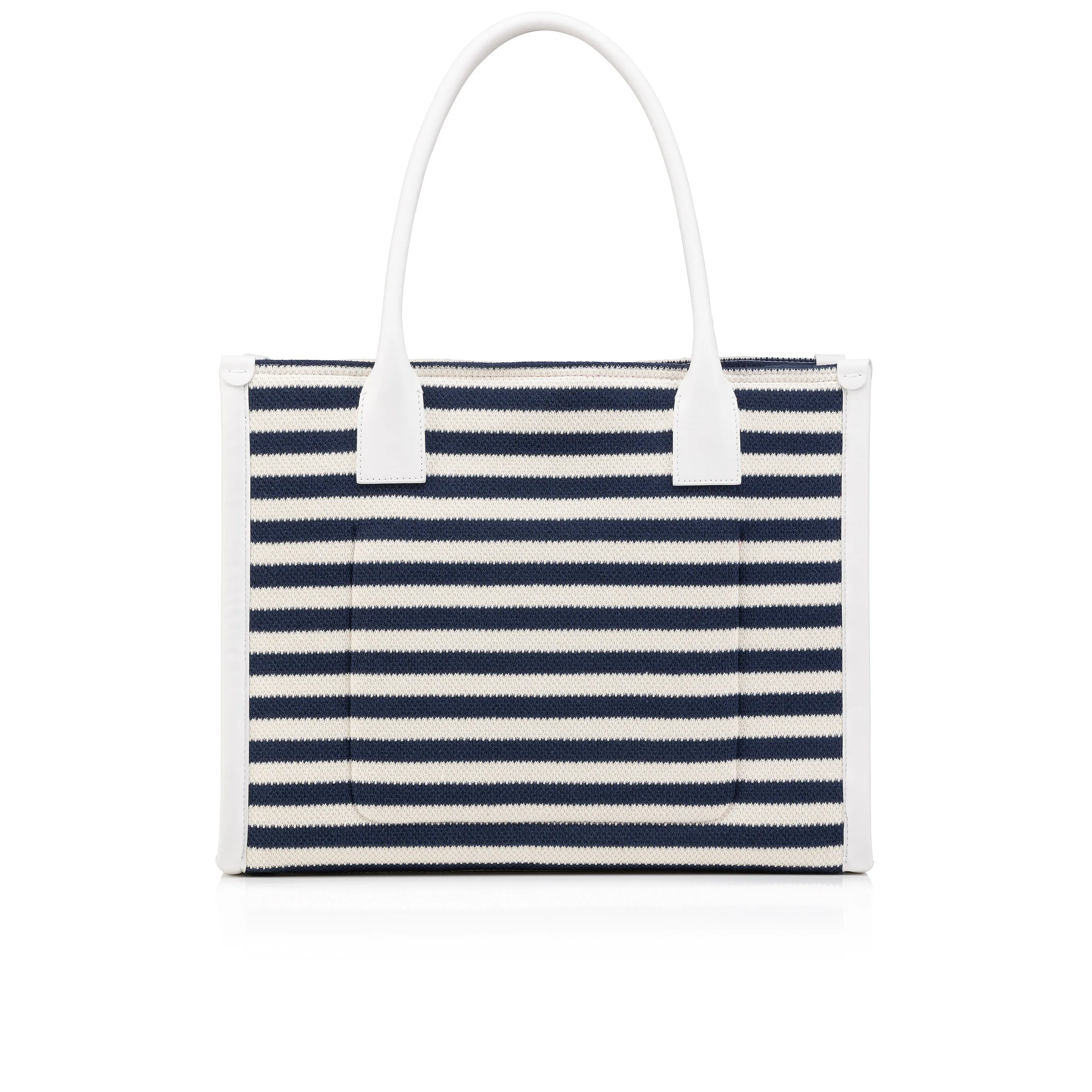 By My Side large Tote bag - Malha printed fabric - Blue