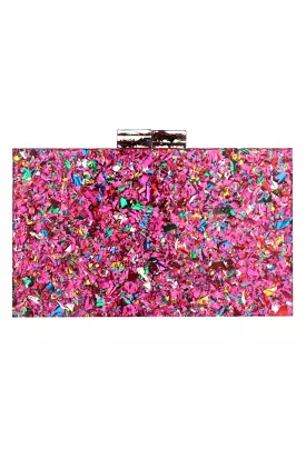 CONFETTI CLUTCH PINK MULTI