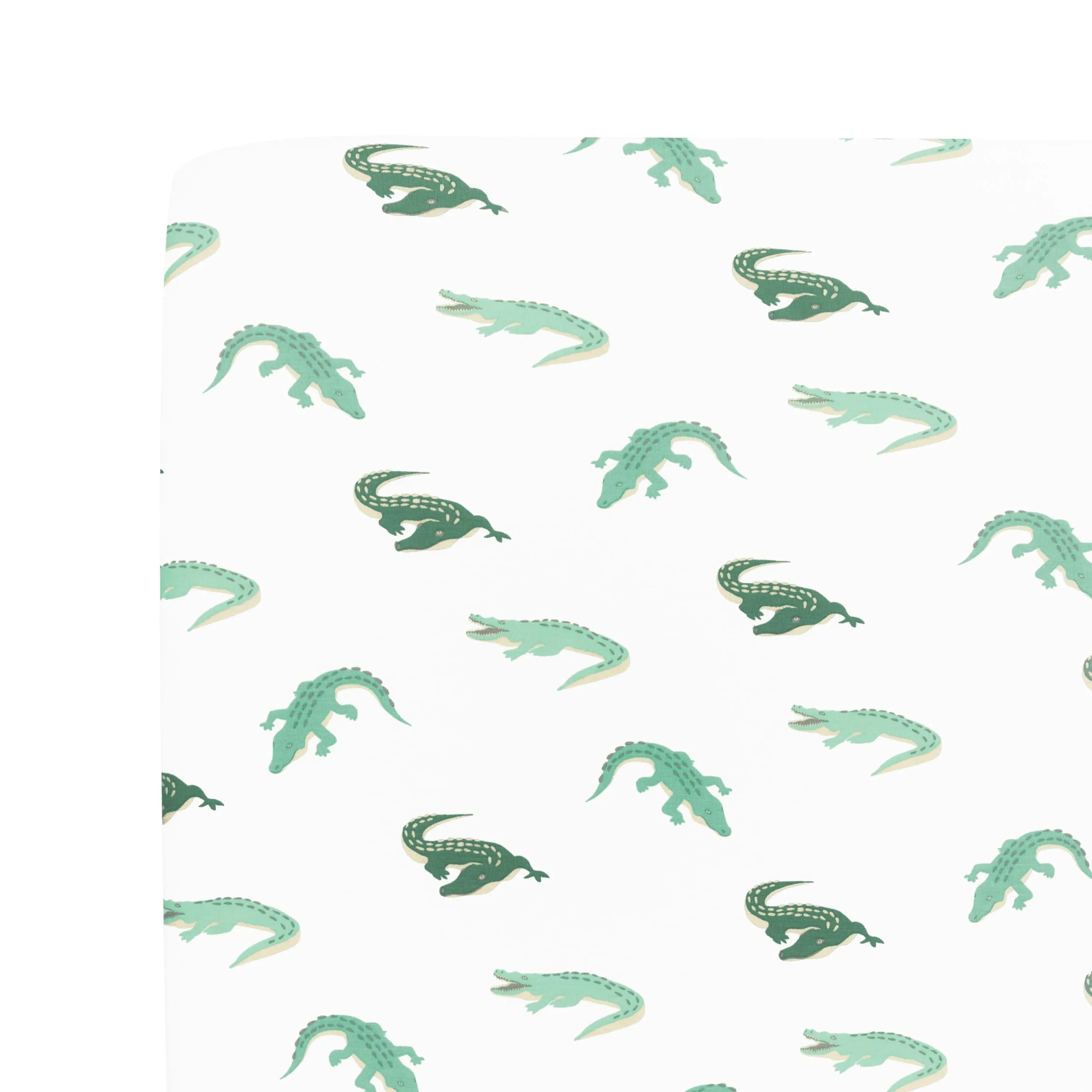 Crib Sheet in Crocodile