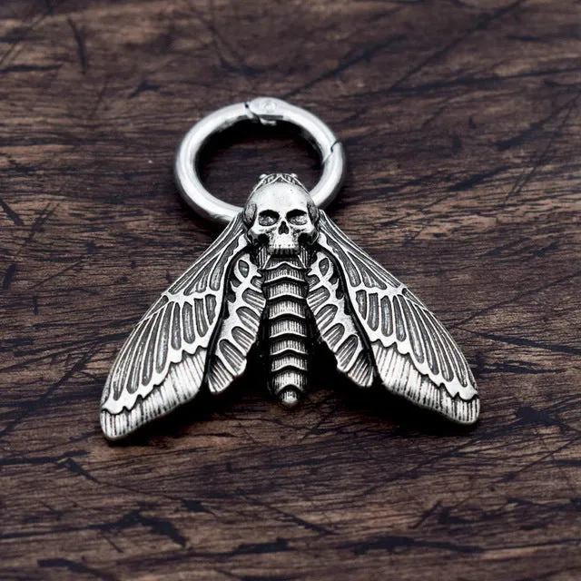 Dead Head Moth Skull Keychain