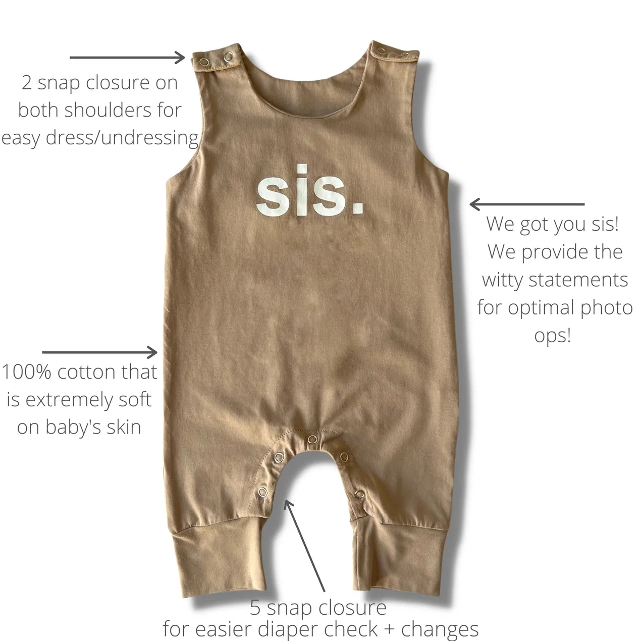 DENVER JAMES ROMPER | SIS | BABY/TODDLER