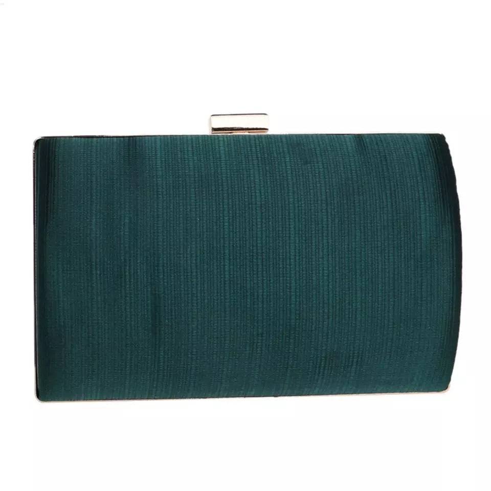 Draped Silk Rounded Evening Clutch