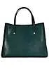 Dune London Dorry Dark Green Branded Hardware Tote Bag