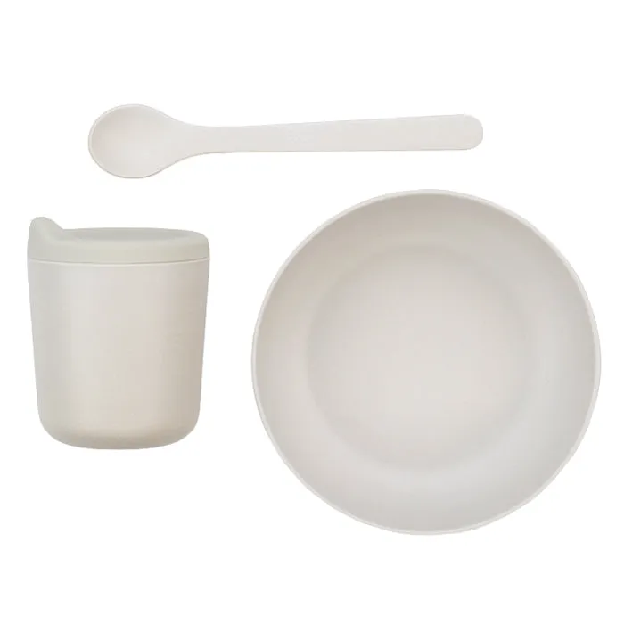 Ekobo Toddler Feeding Set Cloud White