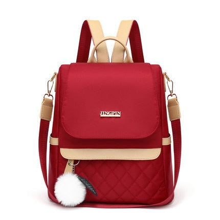 Fashion Mochila Solid Color  Shopping Women Backpack