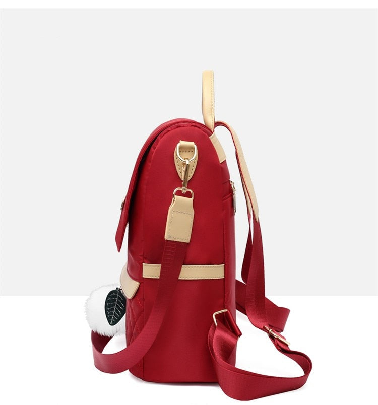 Fashion Mochila Solid Color  Shopping Women Backpack