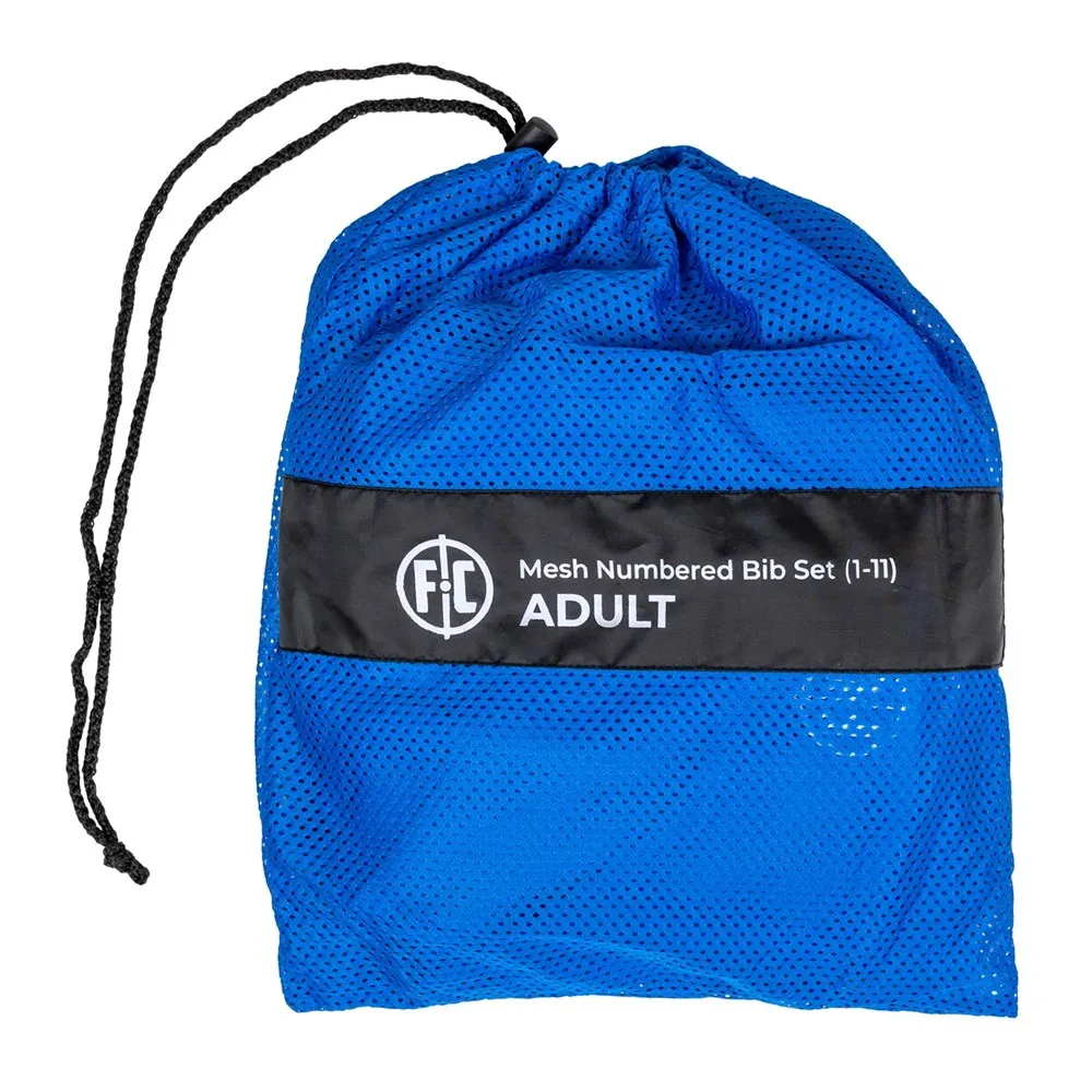 FC Mesh Numbered Training Bib Set - Adult (Royal)