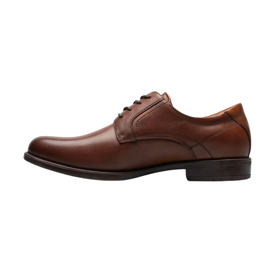 FLORSHEIM MIDTOWN PLAIN TOE OXFORD COGNAC MEDIUM AND WIDE