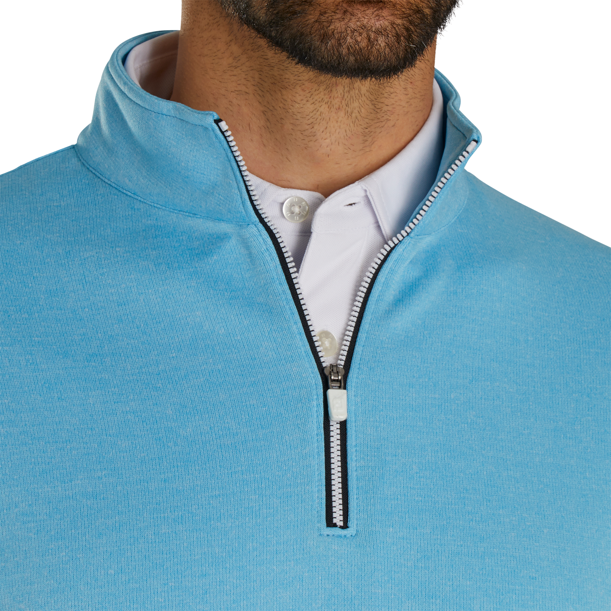 FootJoy Ribbed Quarter-Zip Flatback Rib