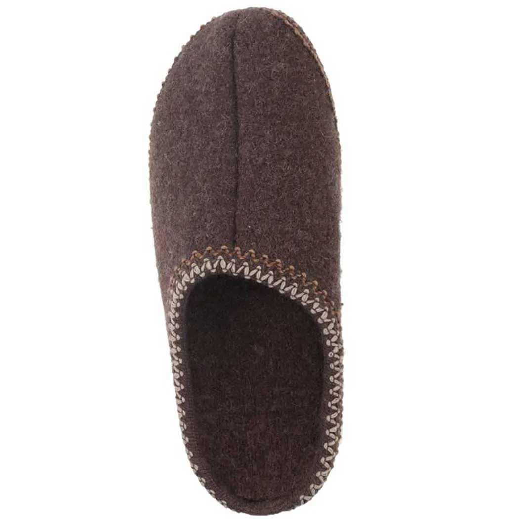 Haflinger AS Slipper Brown Classic Woolfelt (Women's)