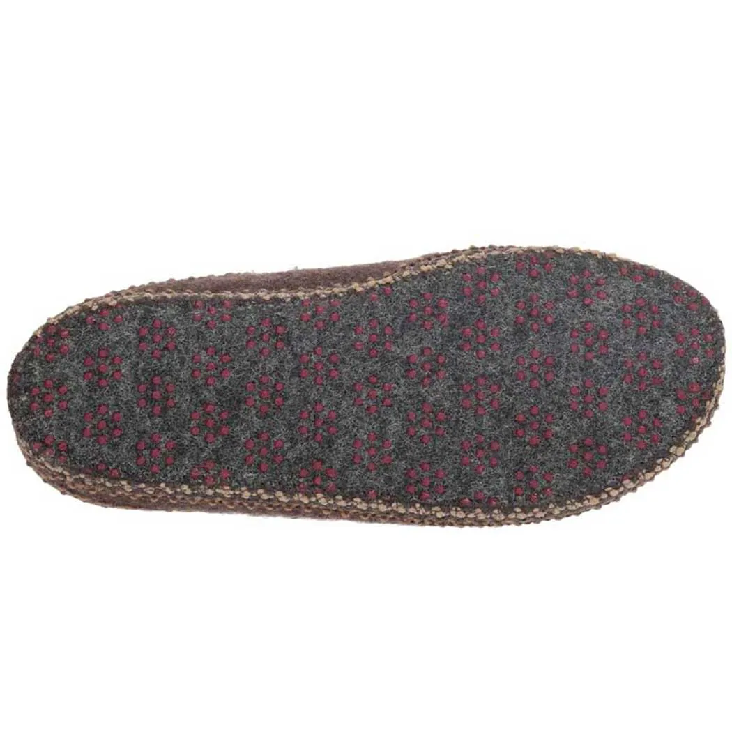 Haflinger AS Slipper Brown Classic Woolfelt (Women's)