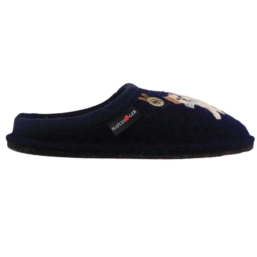 Haflinger Fido Slipper Navy (Women's)