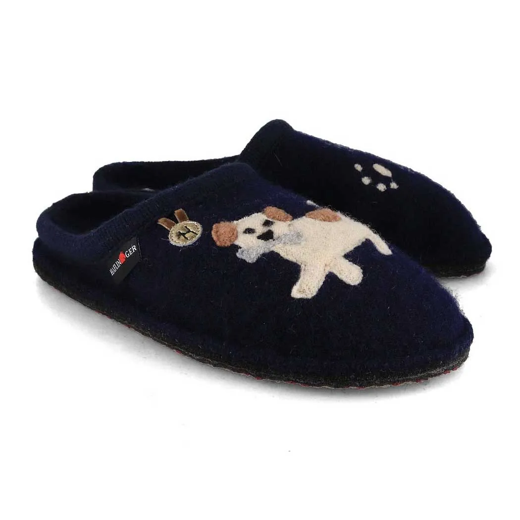 Haflinger Fido Slipper Navy (Women's)