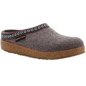 Haflinger GZ14 Classic Wool Grizzly Clog Grey (Unisex)