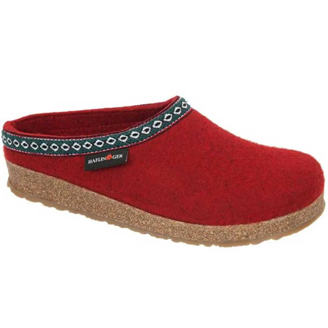 Haflinger GZ42 Clog Red (Women's)