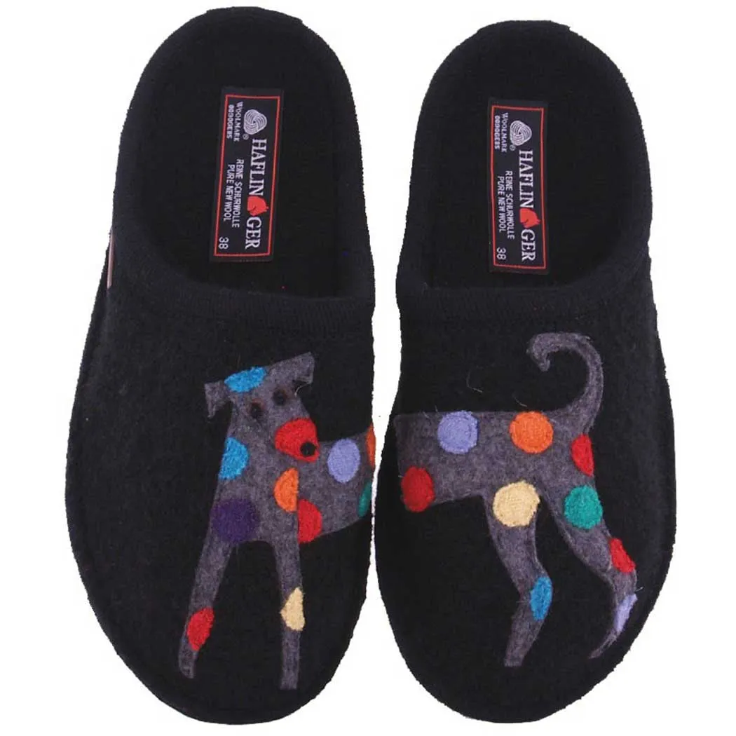 Haflinger Jack Slipper Black (Women's)