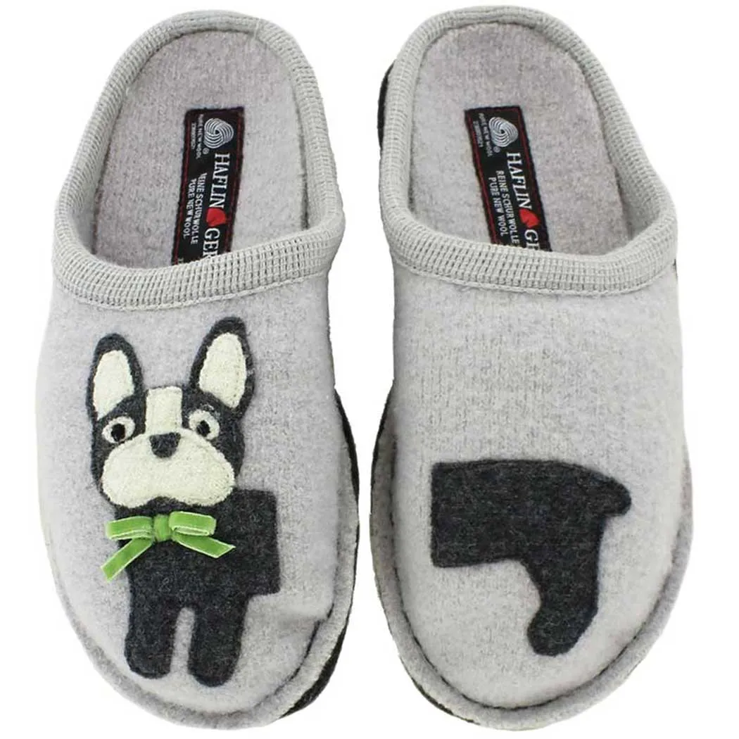 Haflinger Puppy Slipper Light Grey (Women's)