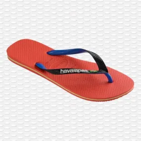 HAVAIANAS INFRADITO UOMO BRASIL MIX RED CRUSH CIABATTE IN GOMMA MARE PISCINA