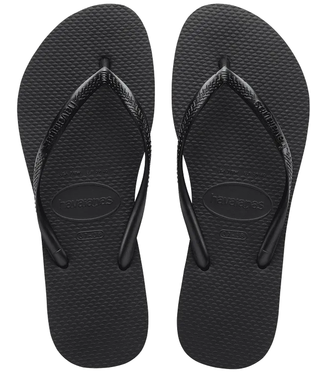 Havaianas Slim Flip Flops - Black