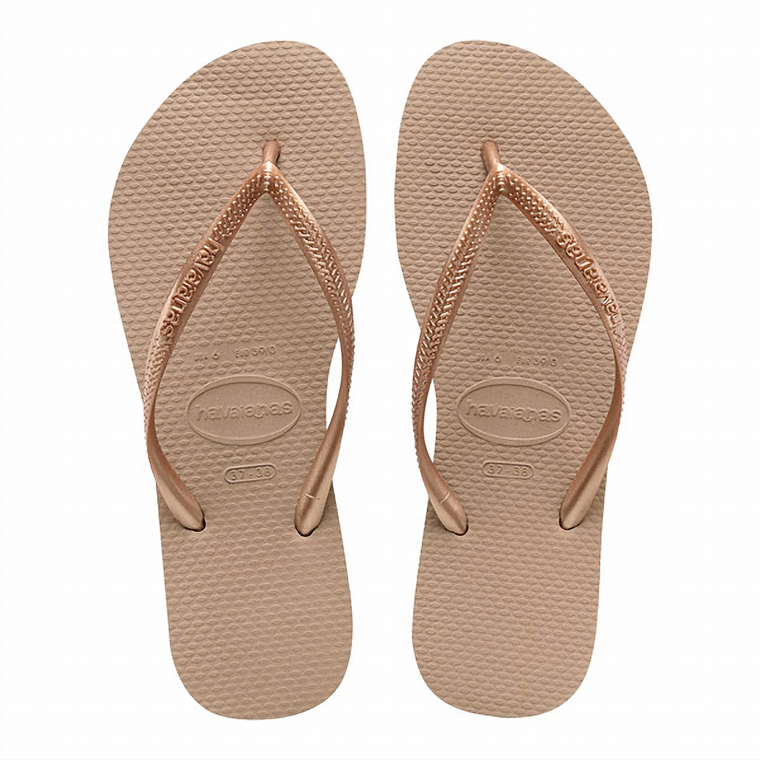 Havaianas Slim Rose Gold Slip Slops