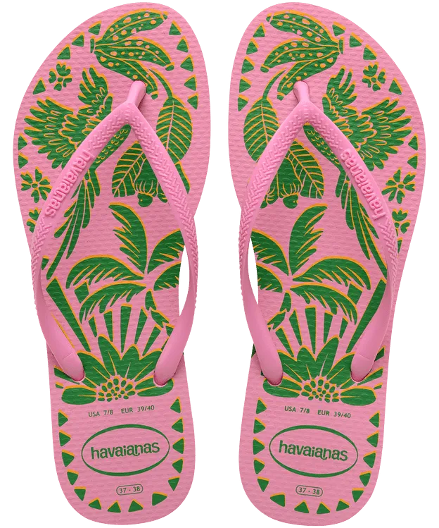 Havaianas Slim Tucano Flip Flops - Pink Lemonade