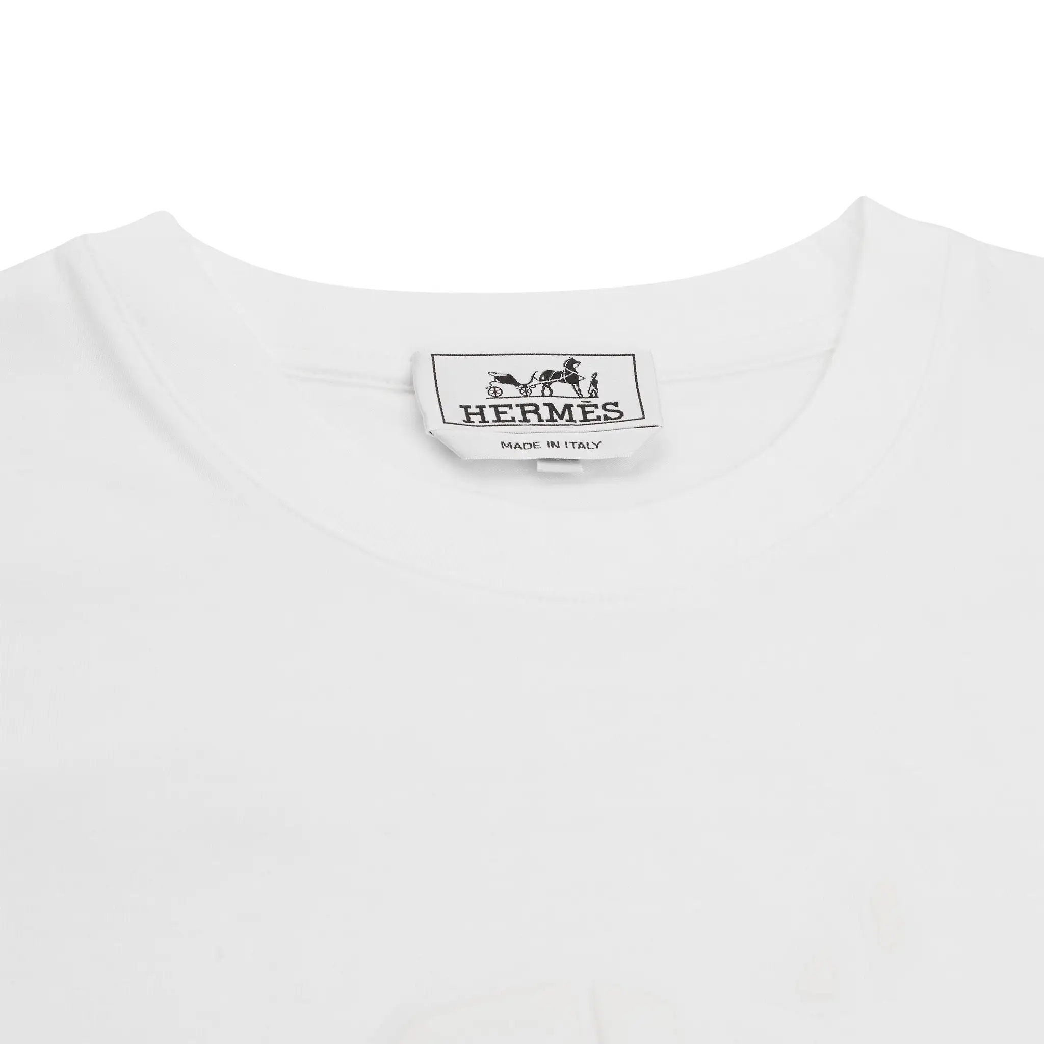 Hermes Paris Chevaux en Symetrie 3D White T Shirt