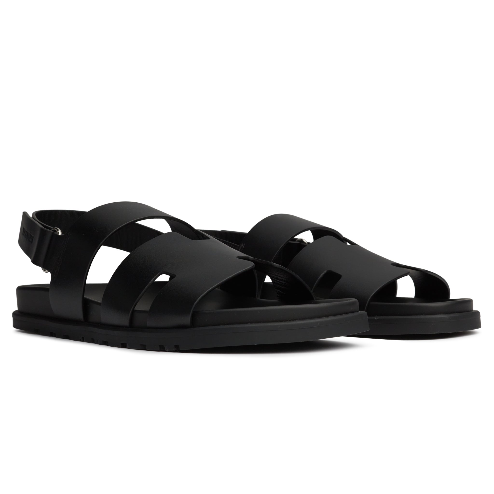 Hermes Paris Genius Black Sandal