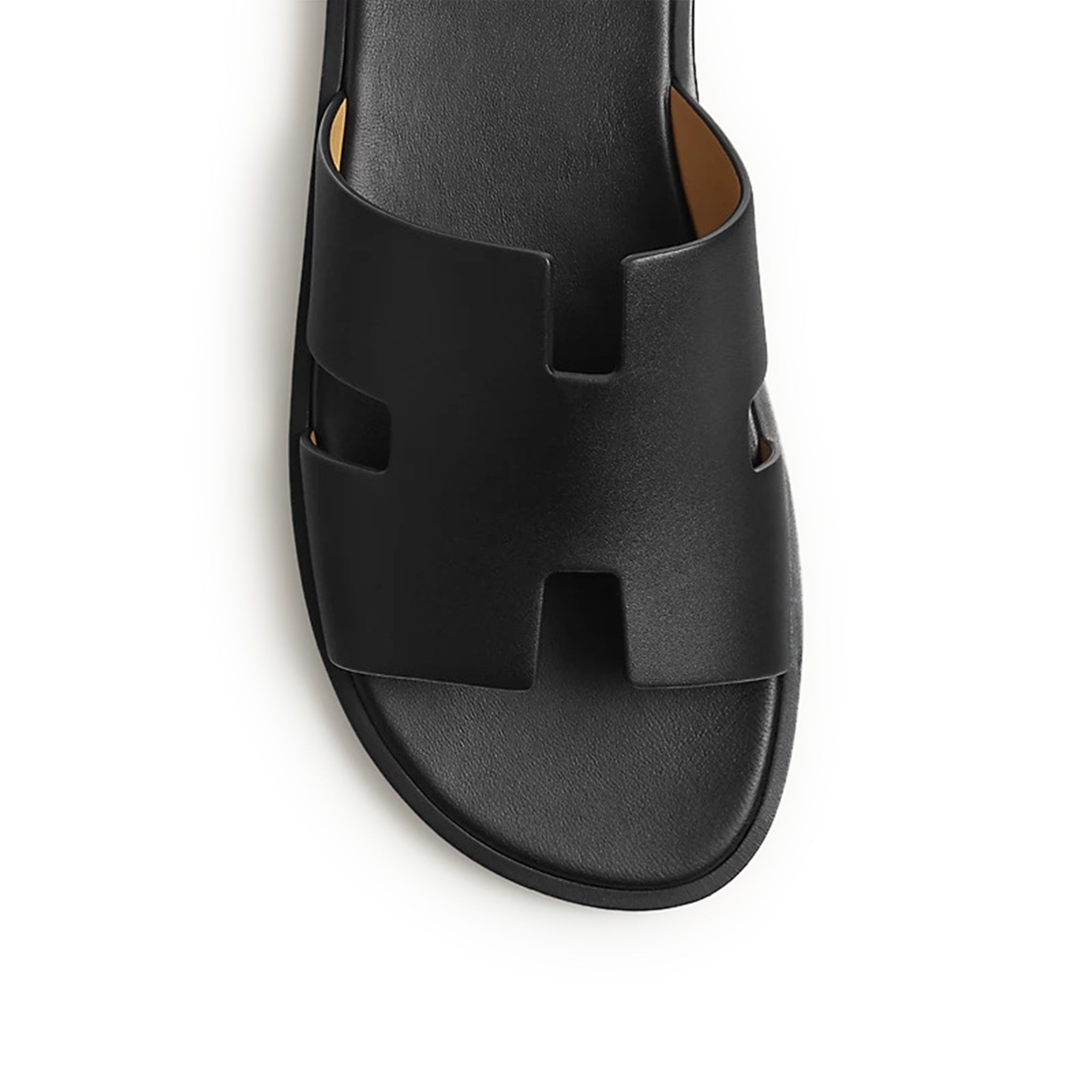 Hermes Paris Izmir Black Sandal