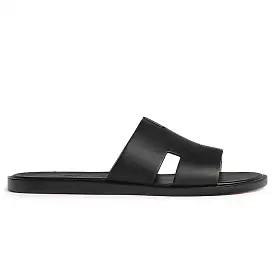 Hermes Paris Izmir Black Sandal