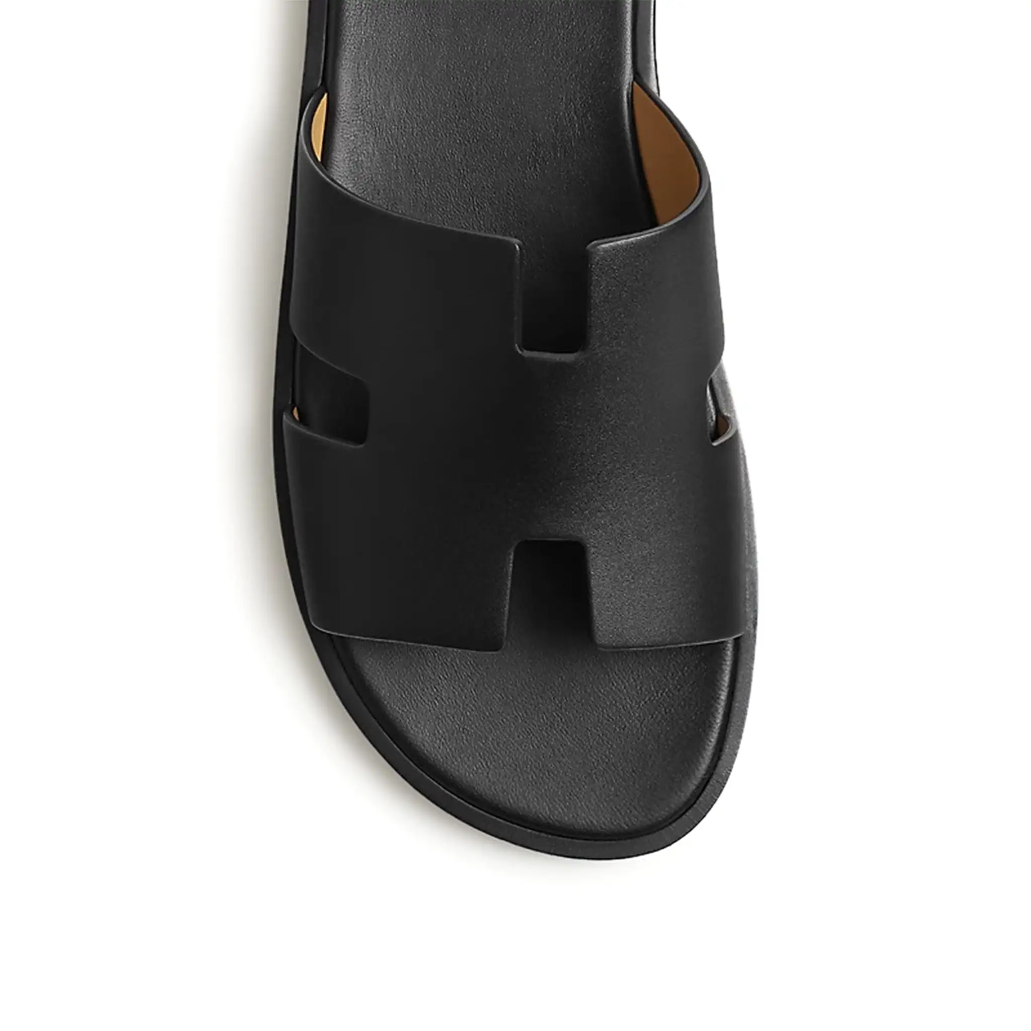 Hermes Paris Izmir Black Sandal