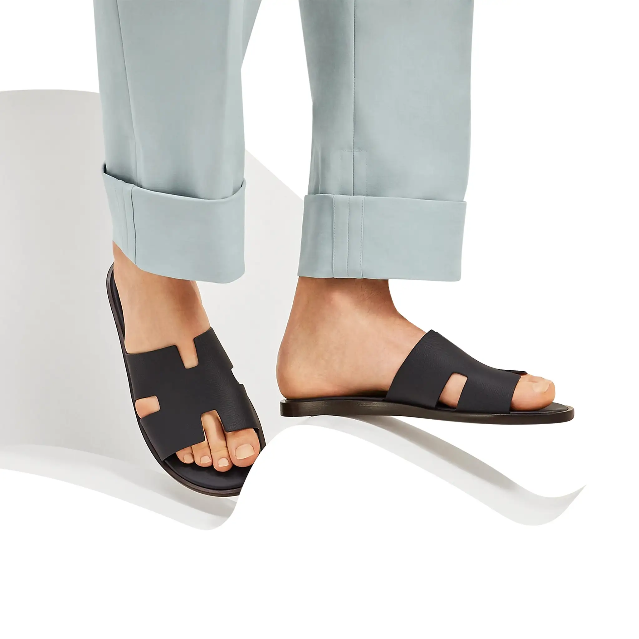 Hermes Paris Izmir Sandal Marine