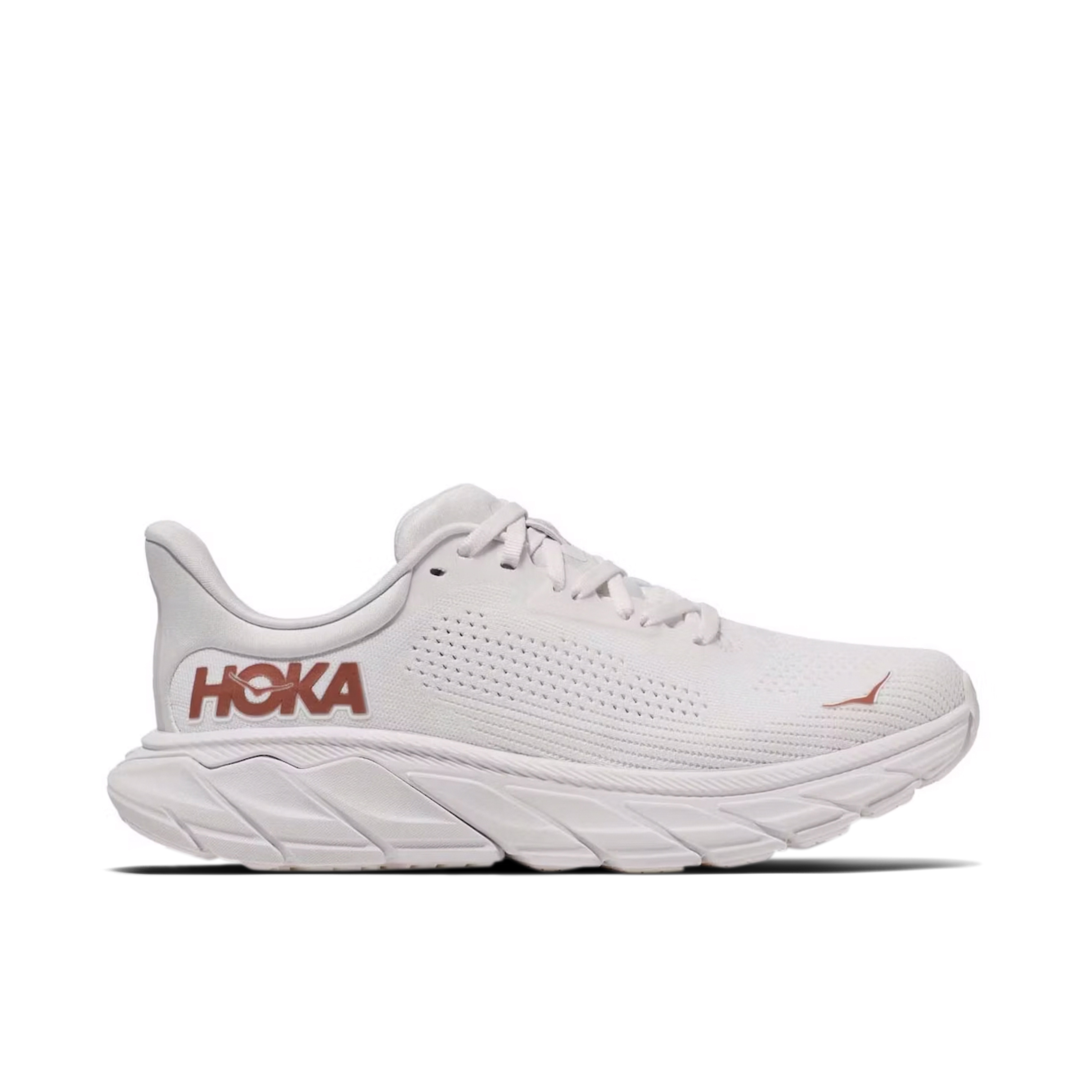 Hoka One One Arahi 7 Blanc De Blanc Rose Gold Womens | 1147851-BSG | Laced