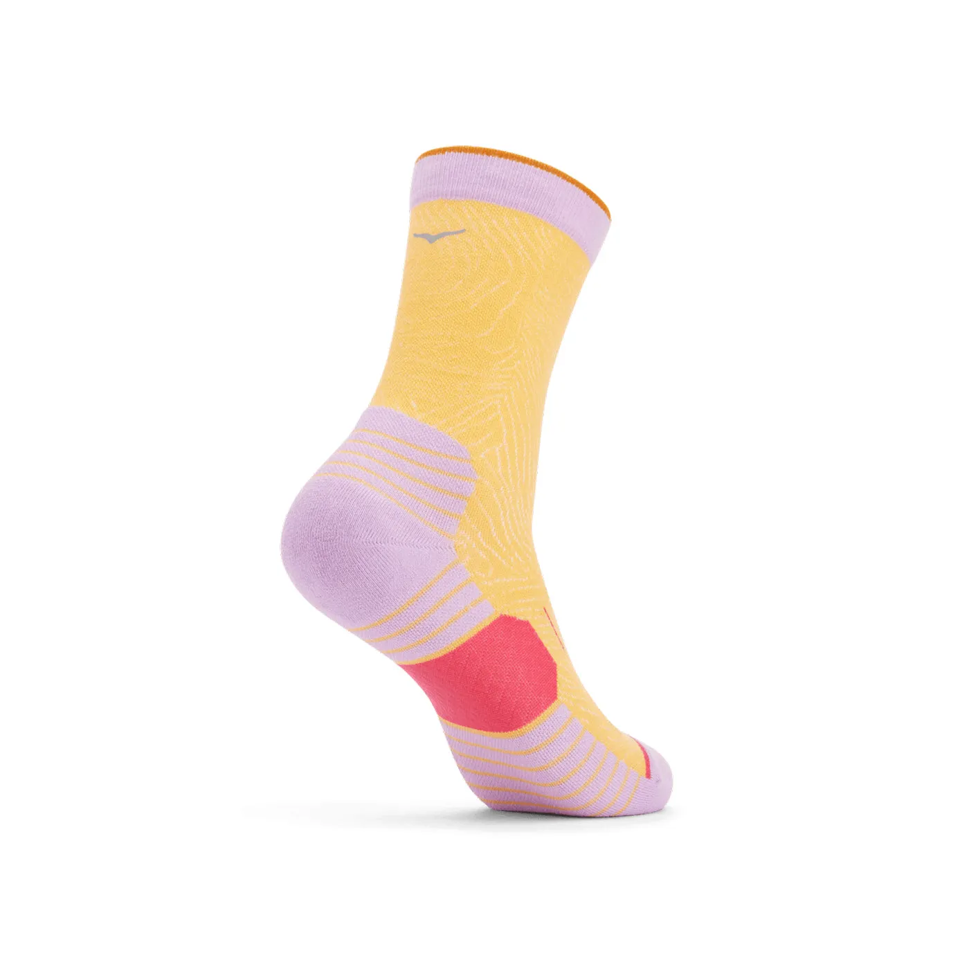 Hoka One One Crew Run Sock 3-Pack Rust Amber Haze Violet Bloom 1122931-RAHVB