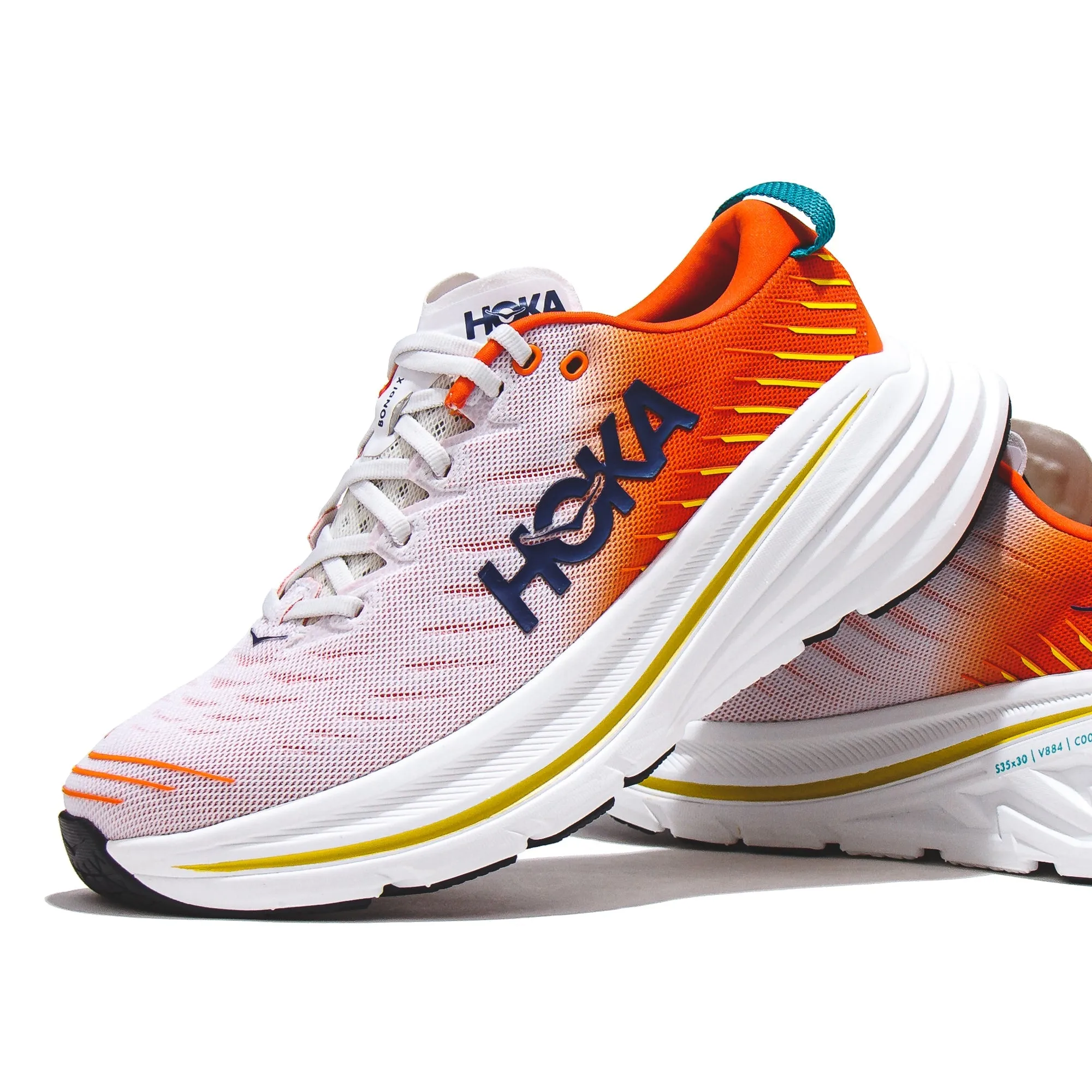 Hoka One One Men Bondi X Blanc De Blanc Flame 1113512-BDBF