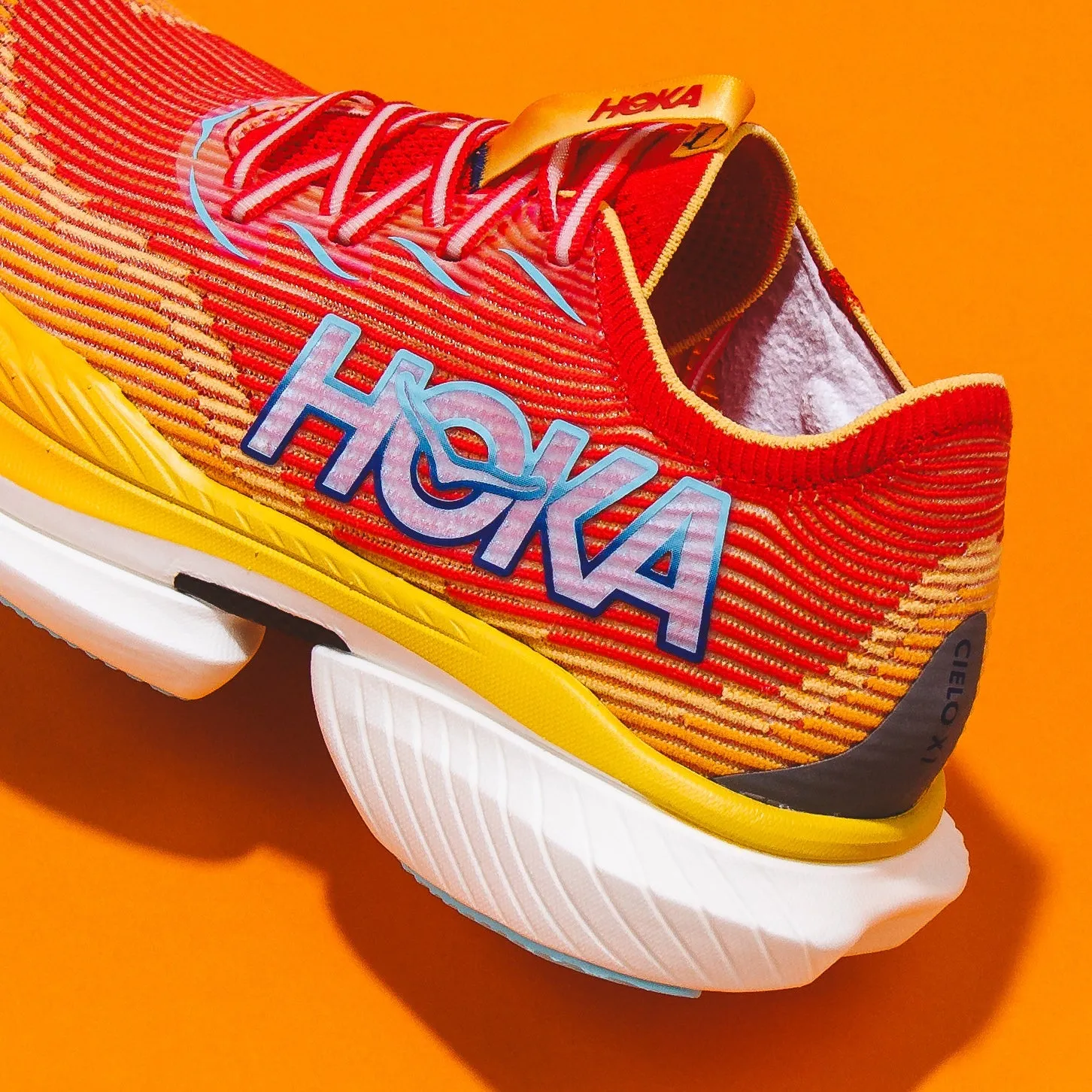 Hoka One One Men Cielo X1 Cerise Solar Flare 1147910-CSSL