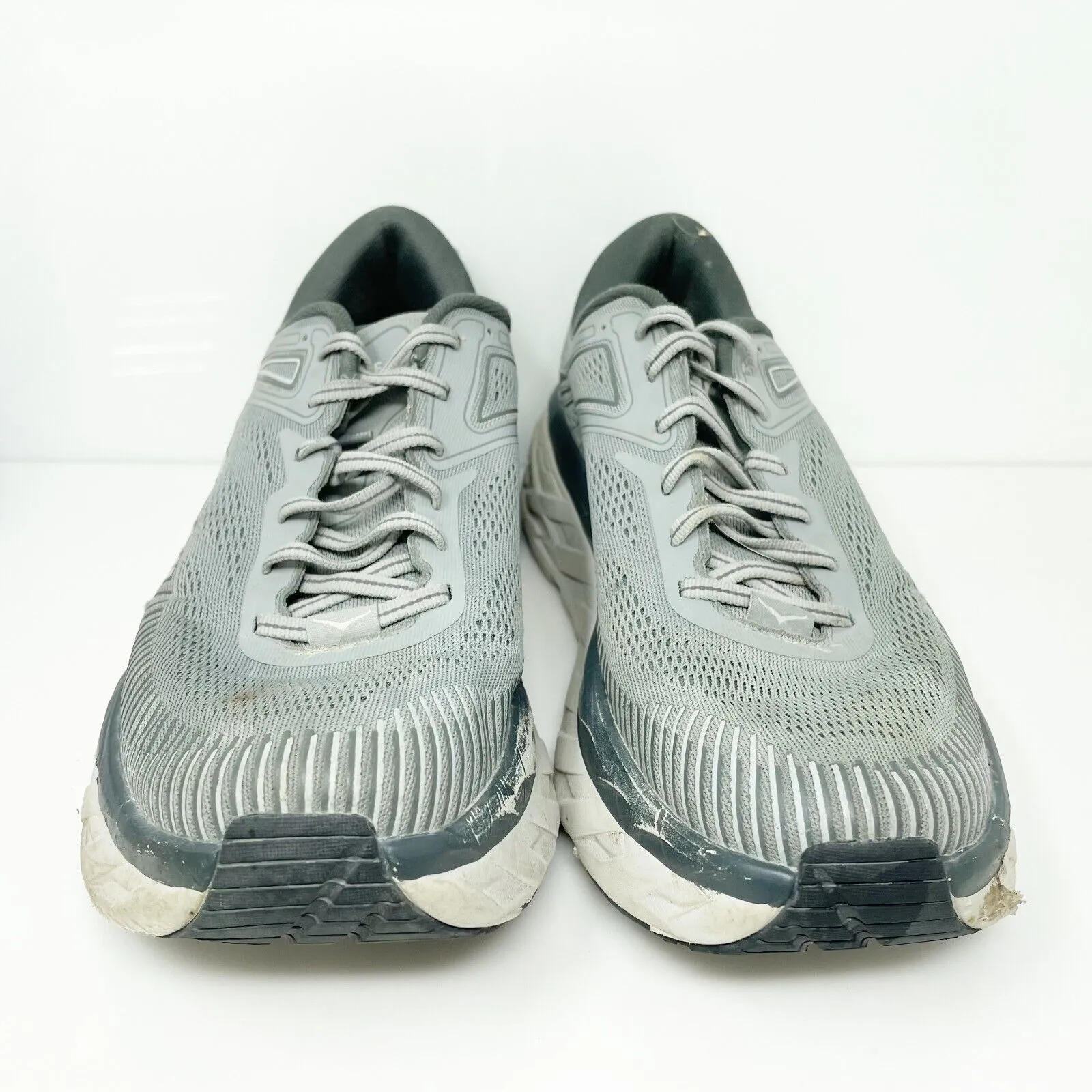 Hoka One One Mens Bondi 7 1110518 WDDS Gray Running Shoes Sneakers Size 10