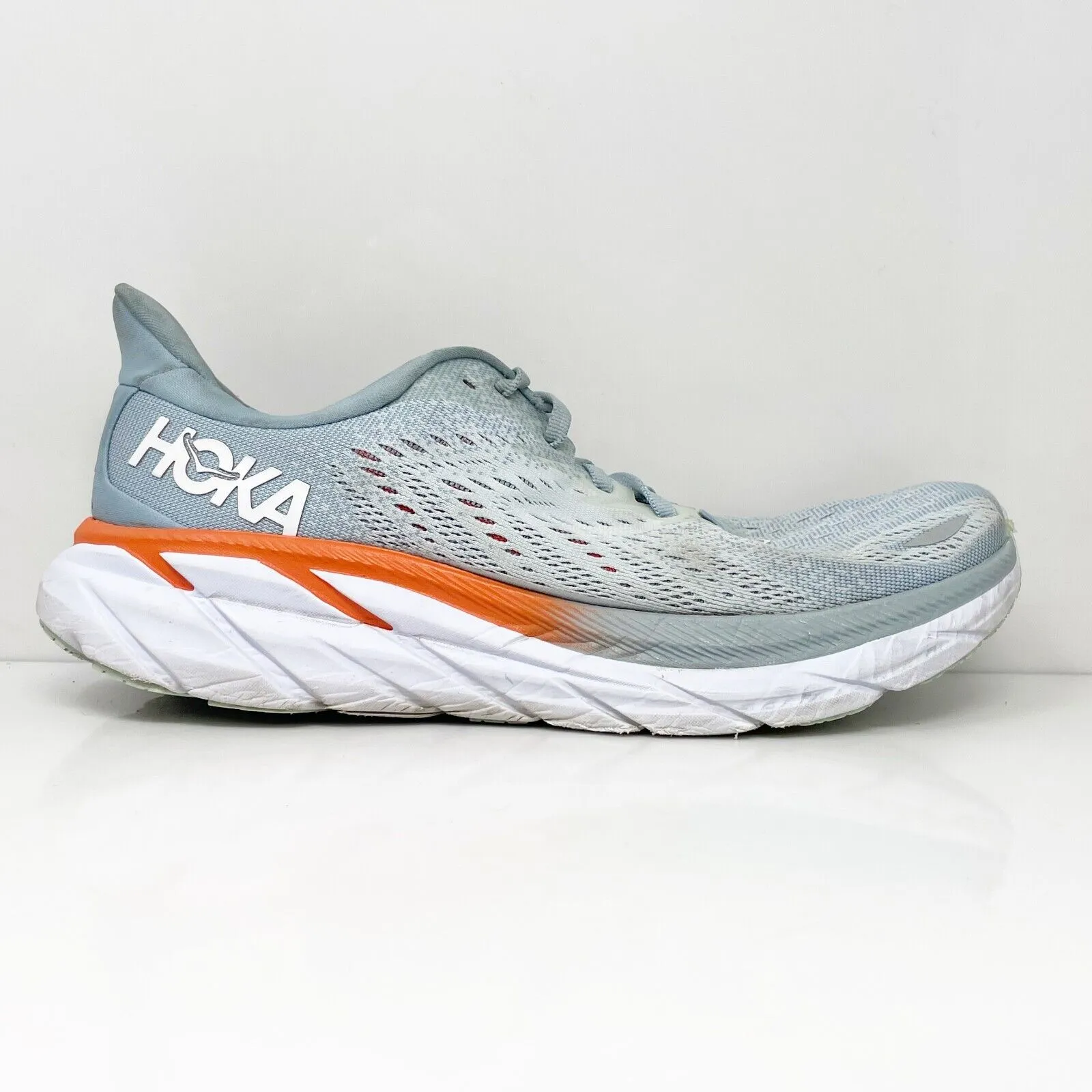 Hoka One One Womens Clifton 8 1119394 BFPA Blue Running Shoes Sneakers Size 9 B