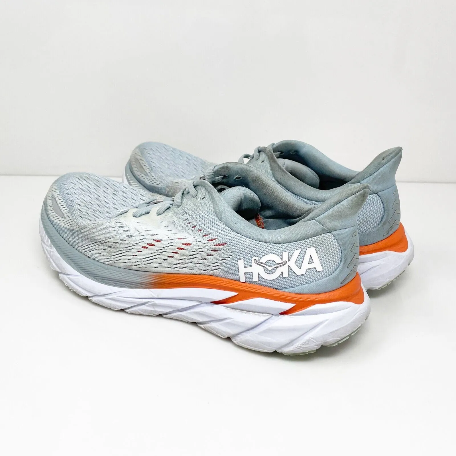 Hoka One One Womens Clifton 8 1119394 BFPA Blue Running Shoes Sneakers Size 9 B