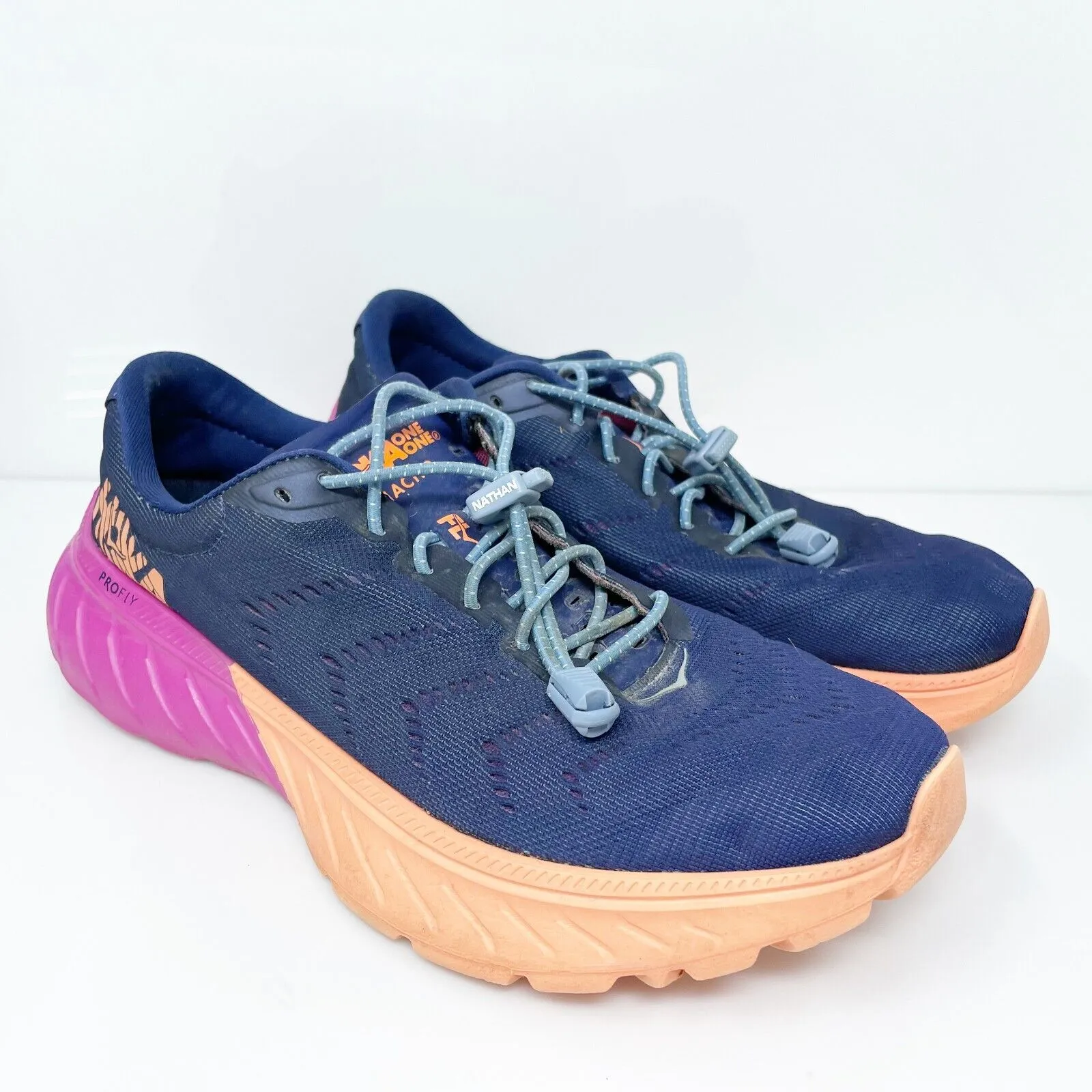 Hoka One One Womens Mach 2 1099722 MBVB Blue Running Shoes Sneakers Size 8.5