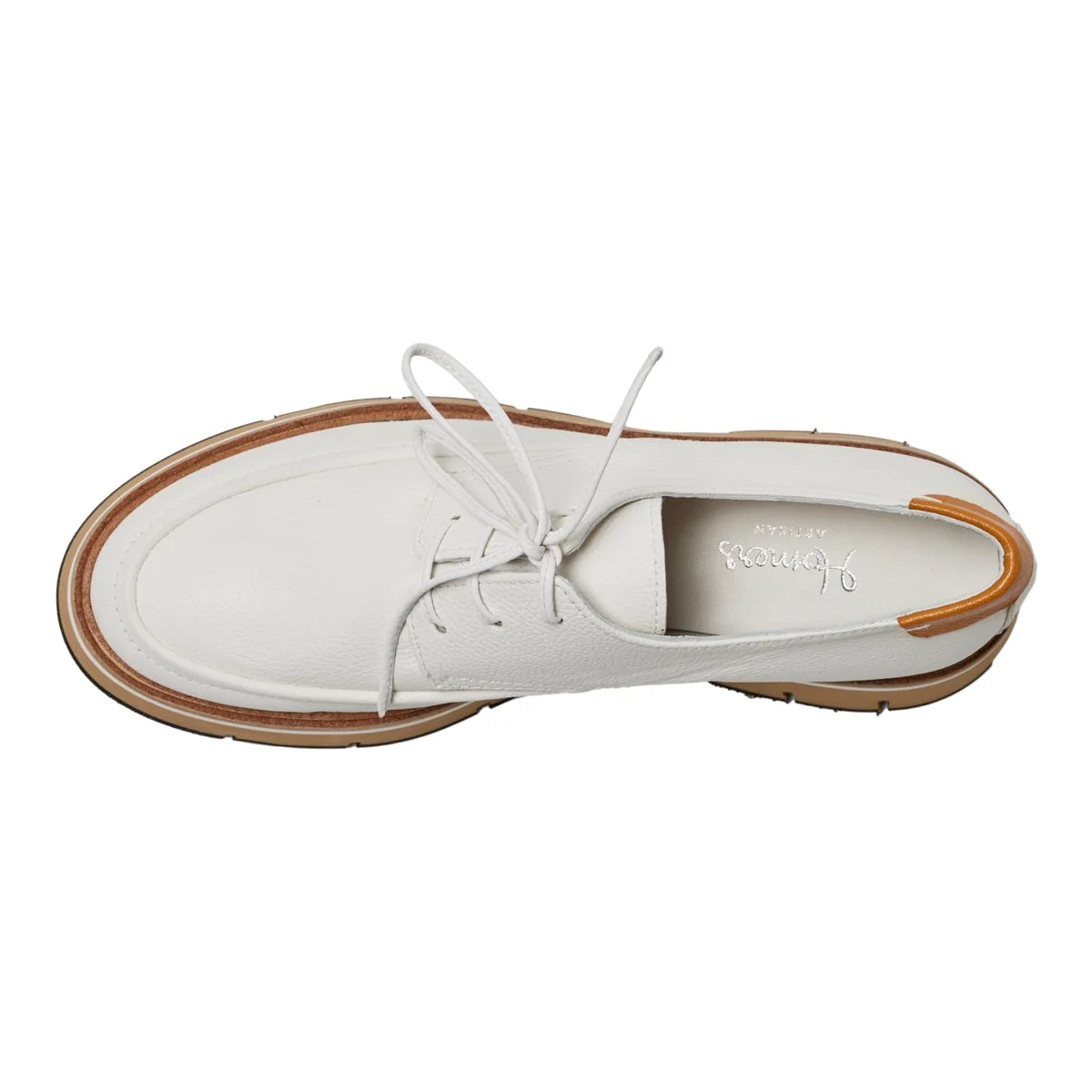 Homers Women's Bufalino Blanco Senape Leather