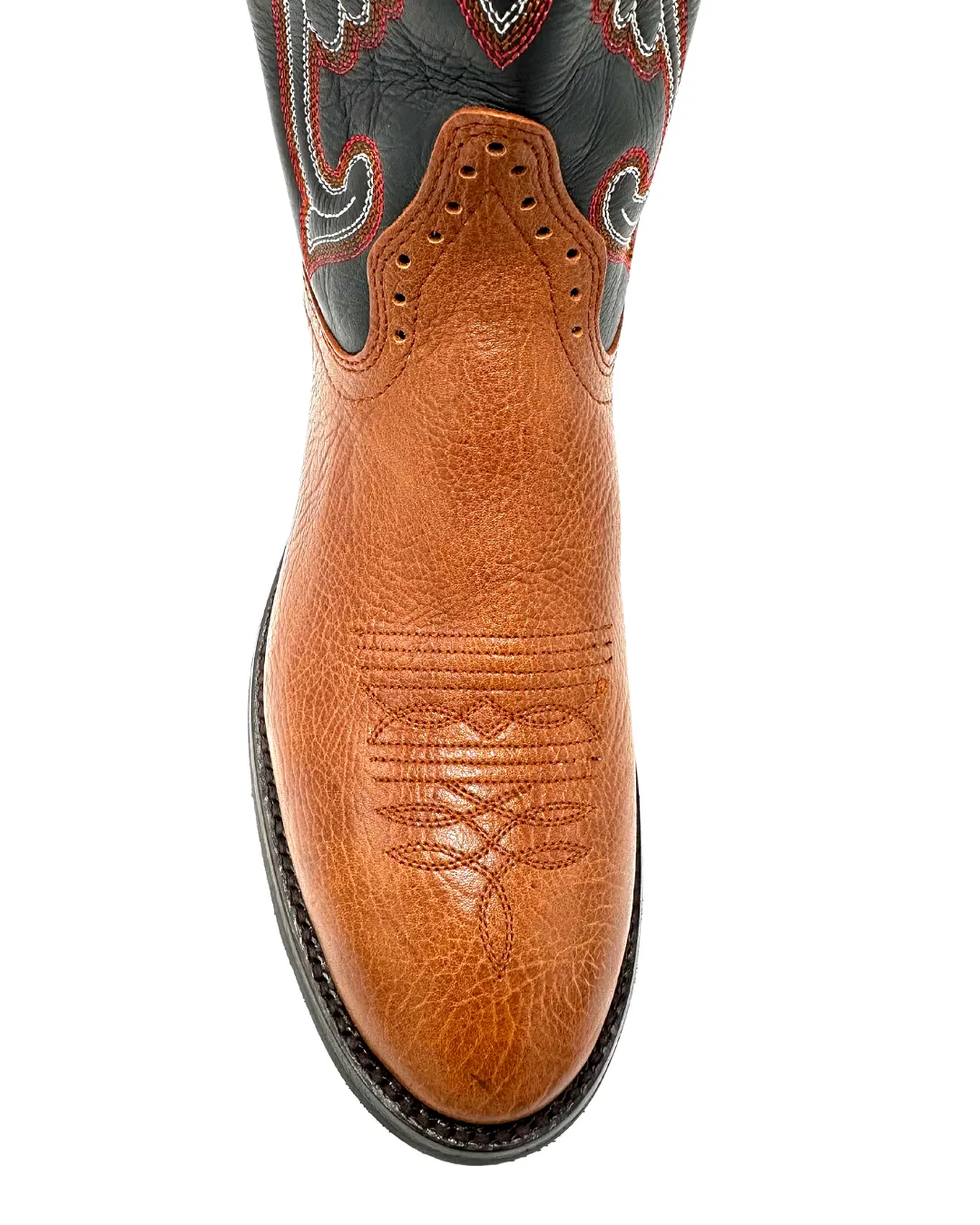 'Hondo Boots' Men's 13 Spanish Shoulder Western U Toe - Walnut / Black